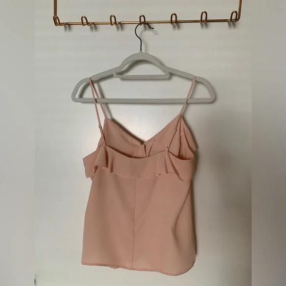 Express Ruffle Pearl Button Cami - Picture 3 of 5